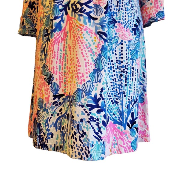 SOLD Lilly Pulitzer Beverlynn Dress Women Small Runs Big UPF 50 Sway With Me 3/4 - Picture 8 of 11